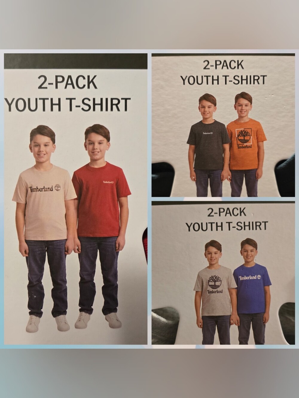 6- Boys Timberland Brand T-Shirt Bundle